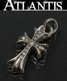 【広尾店】クロムハーツ CHROME HEARTS スモールクロス ウィズ ベイル アフター パヴェダイヤ 【16426】
