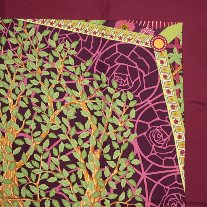 送料無料 希少 HERMES エルメス スカーフ カレ90 AXIS MUNDI 世界の  