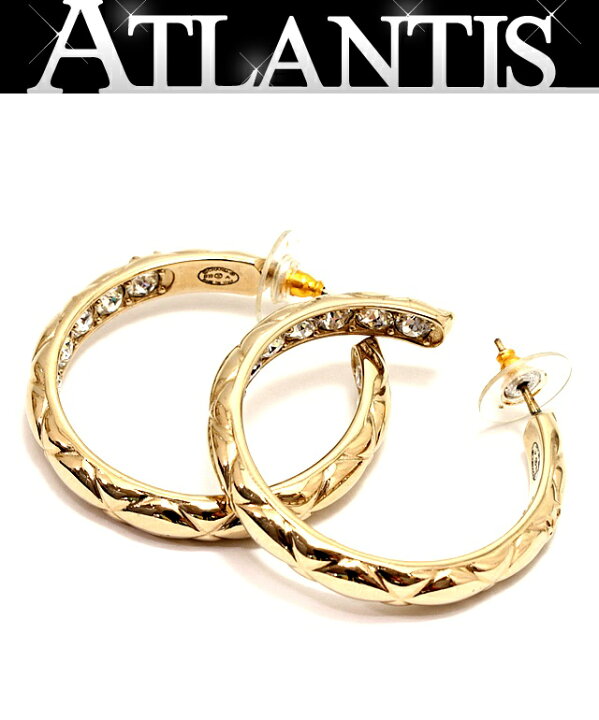 楽天市場】シャネル CHANEL キラキラフープピアス マトラッセ B19A  