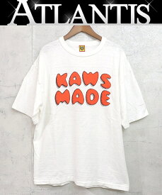 【広尾店】ヒューマンメイド HUMAN MADE HUMAN MADE×KAWS コラボTシャツ #3 ホワイト size:XL 【16633】
