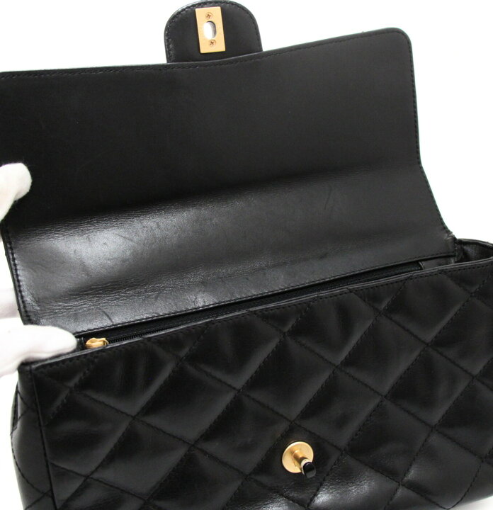 楽天市場】希少 シャネル CHANEL マトラッセ25 シングルフラップ プラ 