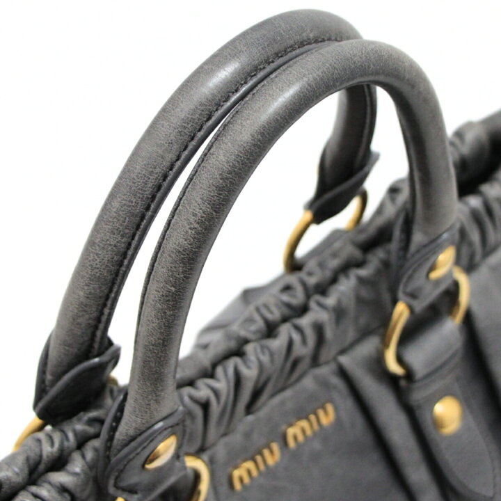 楽天市場】ミュウミュウ miu miu ヴィッテロルクス 2WAYバッグ レザー 