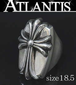 CHROME HEARTS 銀座店 クロムハーツ ロングPJ CHクロス リング 指輪 メンズ シルバー SV925 約18.5号 99788