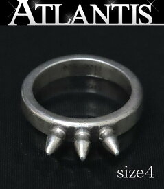 CHROME HEARTS 銀座店 クロムハーツ ベビー ベル 3スパイク リング 指輪 シルバー SV925 約4号 99793