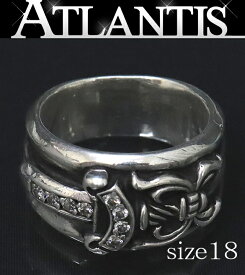 CHROME HEARTS 銀座店 クロムハーツ ダガーリング パヴェダイヤ 指輪 メンズ シルバー SV925 約18号 99791