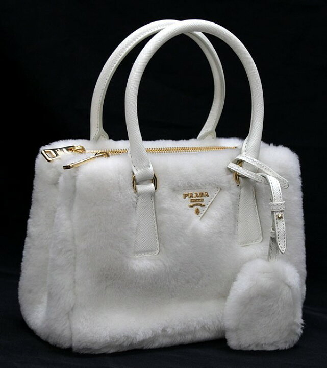 楽天市場】極美品 プラダ PRADA ガレリア スモール 2WAYバッグ ファー 