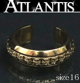 CHROME HEARTS 銀座店 クロムハーツ 22K オープンバンド CHプラス リング 指輪 ゴールド 約16号 101995