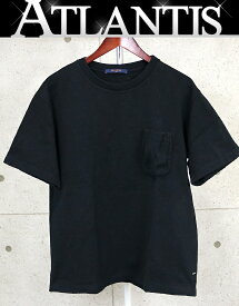 LOUIS VUITTON 銀座店 ルイヴィトン モノグラム ポケット付き ジャガード 半袖シャツ メンズ size:XL 黒 100593