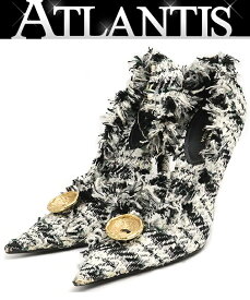 【広尾店】 バレンシアガ BALENCIAGA ツイードパンプス size35 【17579】