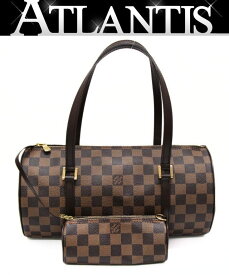 美品 ルイヴィトン Louis Vuitton パピヨン ハンドバック ポーチ付き ダミエ N51303 【72231】