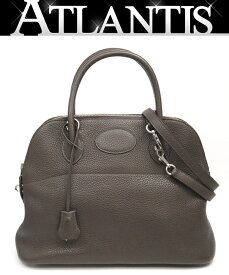 【広尾店】エルメス HERMES ボリード31 ハンドバッグ トリヨンクレマンス カフェ SV金具 □P刻印(2012年) 【17684】