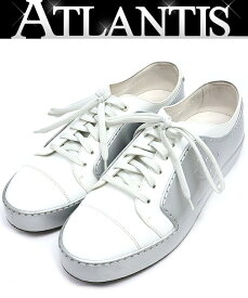 【広尾店】シャネル CHANEL ココマークスニーカー パテントレザー ホワイト size39 G327219 【17744】