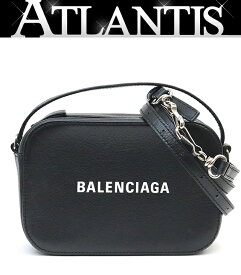 【広尾店】バレンシアガ BALENCIAGA エブリデイ カメラバッグXS ショルダーバッグ レザー 黒 【18008】