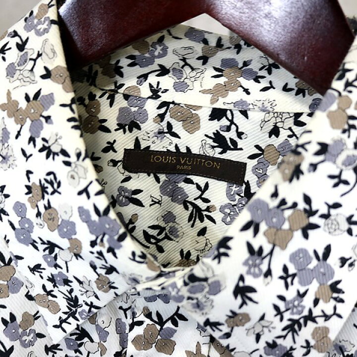 楽天市場】Louis Vuitton 銀座店 ルイヴィトン 花柄 長袖シャツ メンズ 