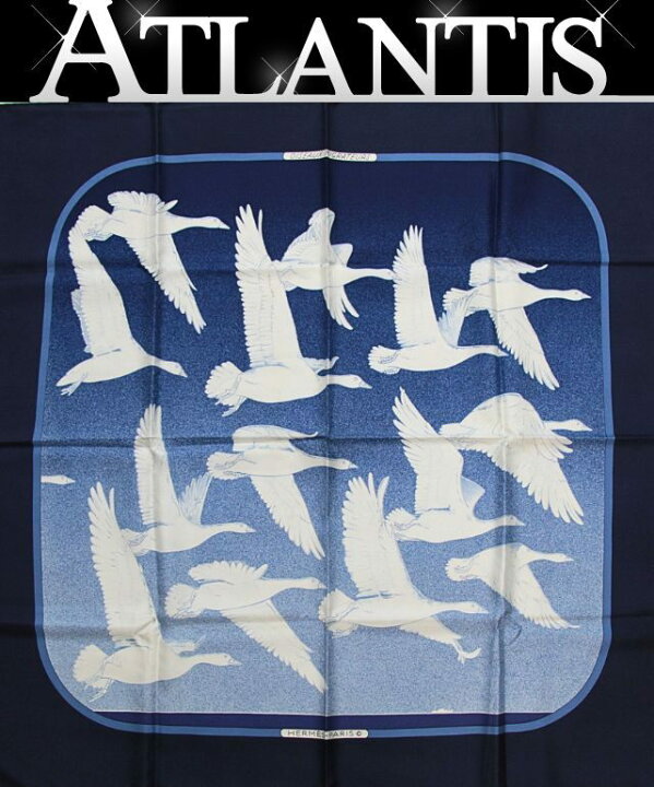 楽天市場】エルメス HERMES カレ90 大判スカーフ Oiseaux Migrateurs 