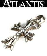 CHROME HEARTS 銀座店 クロムハーツ SALE スモールCHクロス ウィズベイル ペンダント アフター パヴェダ…