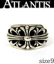 CHROME HEARTS 銀座店 クロムハーツ フローラルクロス リング 指輪 メンズ シルバー SV925 約9号 103557
