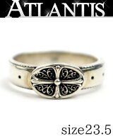 CHROME HEARTS 銀座店 クロムハーツ クラシック オーバルクロス ベルト リング 指輪 メンズ シルバー SV9…