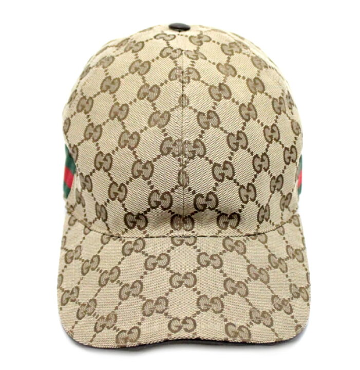 楽天市場】グッチ GUCCI ベースボールキャップ GG柄 シェリーライン 