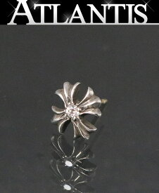 CHROME HEARTS 銀座店 クロムハーツ CHプラス スタッド 1Pダイヤ ピアス シルバー SV925