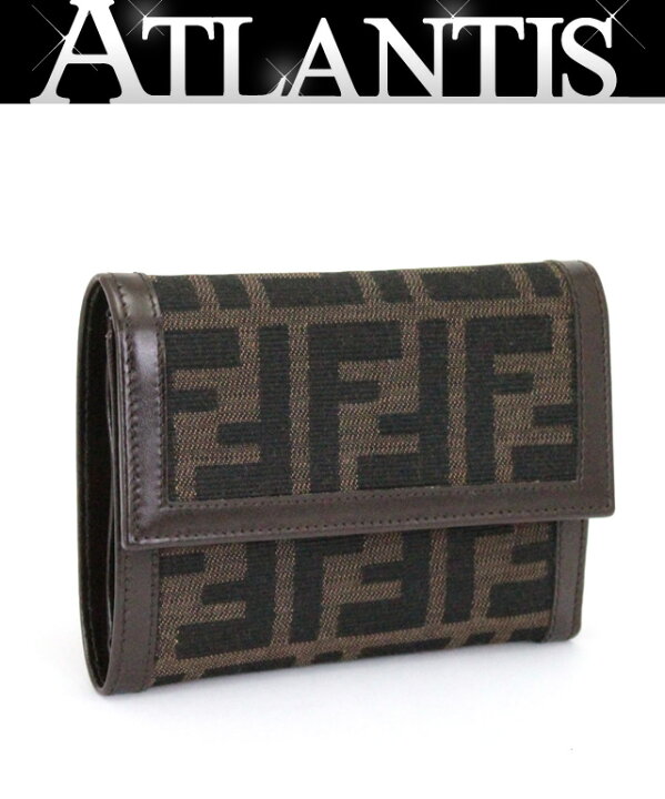 楽天市場】フェンディ FENDI 三つ折り 財布 ズッカ柄 レザー  