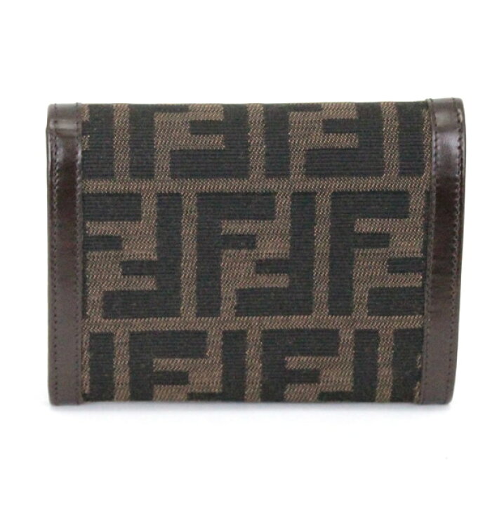 楽天市場】フェンディ FENDI 三つ折り 財布 ズッカ柄 レザー 