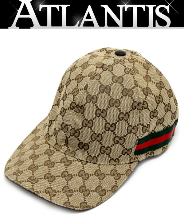 楽天市場】グッチ GUCCI ベースボールキャップ GG柄 シェリーライン  