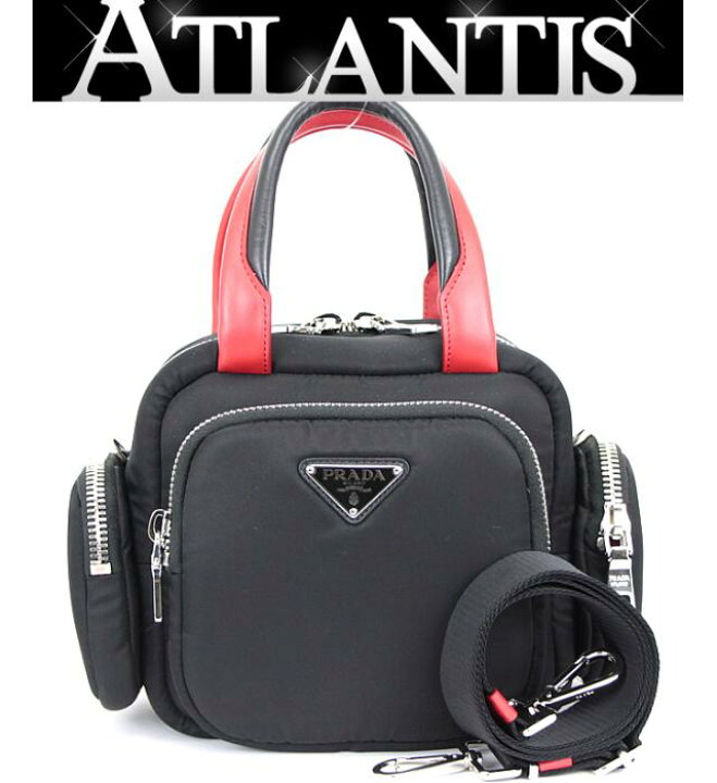 楽天市場】極美品 プラダ PRADA 可愛い! 三角ロゴ マルチポケット 2WAY  