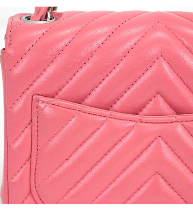 楽天市場】美品 シャネル CHANEL Vステッチ ミニマトラッセ チェーン  