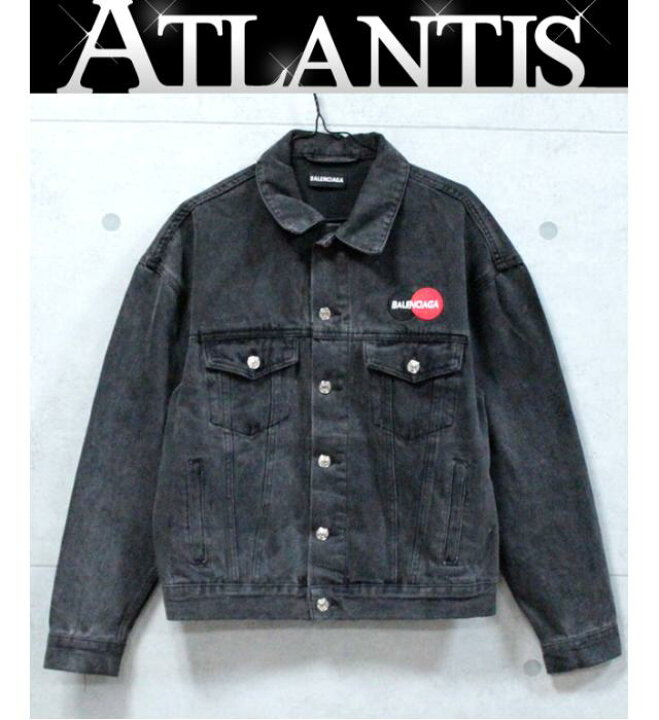 楽天市場】バレンシアガ Credit Logo ロゴ刺繍 デニム ジャケット  