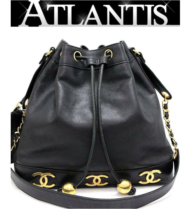 楽天市場】シャネル CHANELヴィンテージ トリプルココマーク 巾着型  