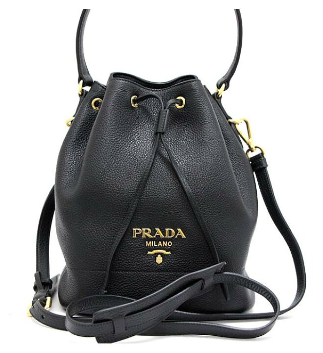 楽天市場】美品 プラダ PRADA レザー 巾着 2wayショルダーバッグ 
