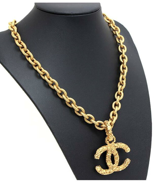 楽天市場】シャネル CHANEL ヴィンテージ ココマーク 溶岩 ネックレス  