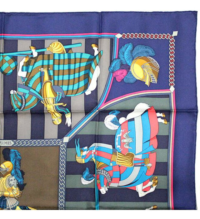 楽天市場】エルメス HERMES カレ90 大判スカーフ CHOCS EN PLUMES 羽  