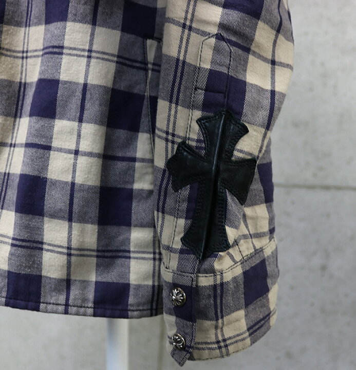 楽天市場】銀座店 クロムハーツ LOOSEEND ルーズエンド チェックシャツ 