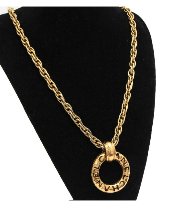 楽天市場】シャネル CHANEL ヴィンテージ ラウンドロゴリング ロング 