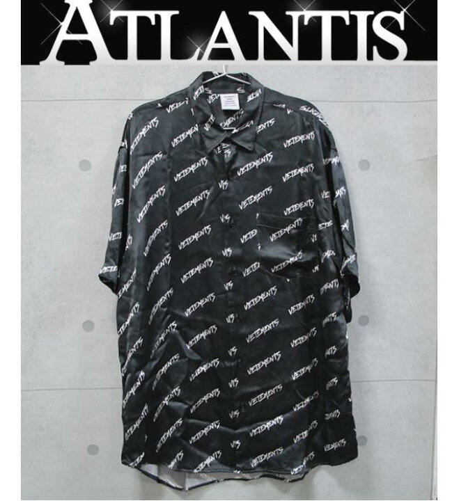 楽天市場】ヴェトモン VETEMENTS Tシャツ モノグラム ロゴ 黒 半袖T 