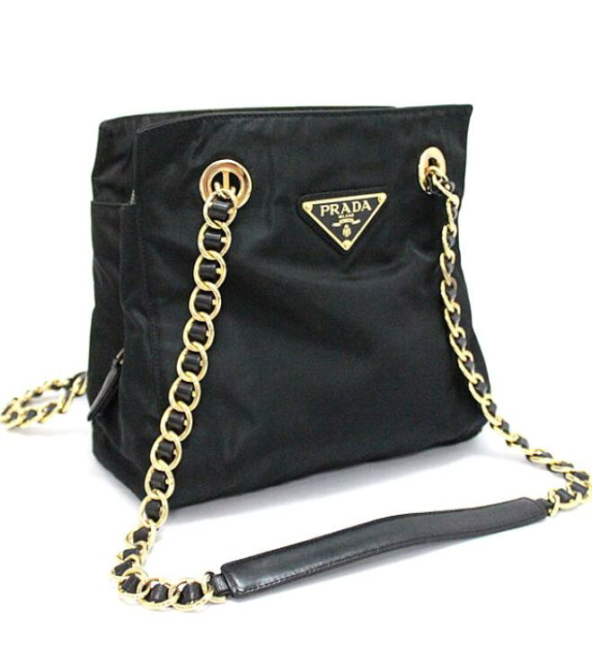楽天市場】プラダ PRADA ヴィンテージ デカ三角ロゴ チェーン  