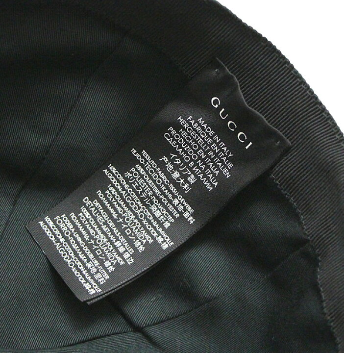 楽天市場】【広尾店】極美品 グッチ GUCCI ベースボール キャップ 