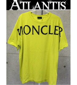 MONCLER 銀座店 モンクレール ロゴ Tシャツ 半袖 メンズ size:XL グリーン