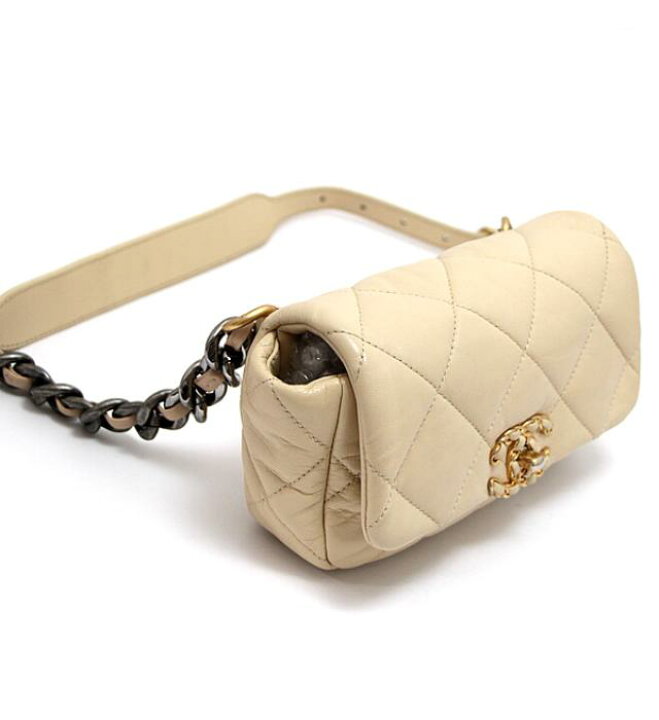 楽天市場】シャネル CHANEL シャネル19 ウエストポーチ ボディバッグ 