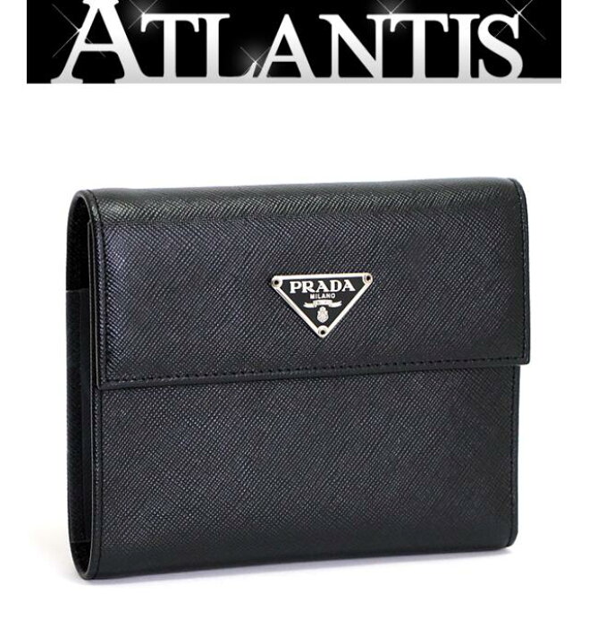 楽天市場】極美品 プラダ PRADA 三角ロゴ 三つ折り財布 サフィアーノ 