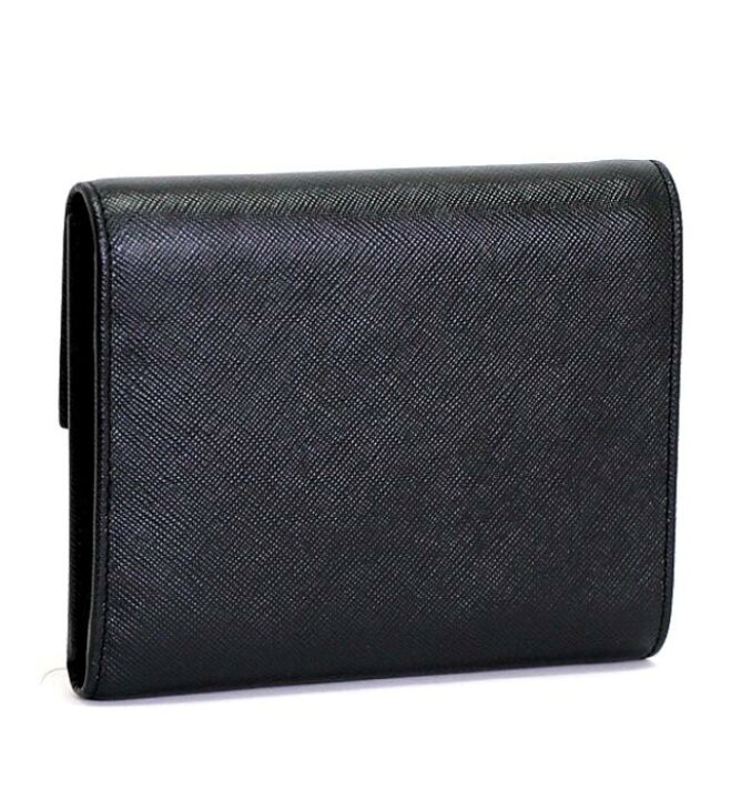 楽天市場】極美品 プラダ PRADA 三角ロゴ 三つ折り財布 サフィアーノ  