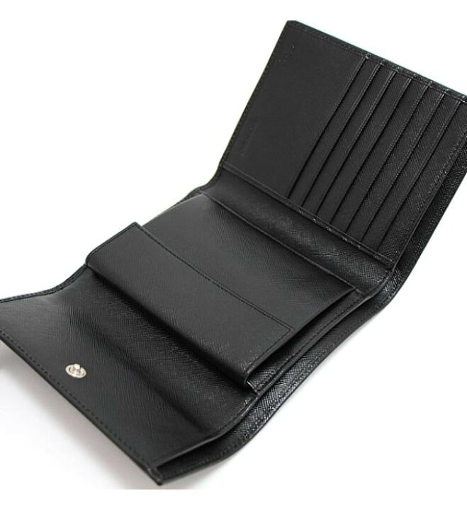 楽天市場】極美品 プラダ PRADA 三角ロゴ 三つ折り財布 サフィアーノ  