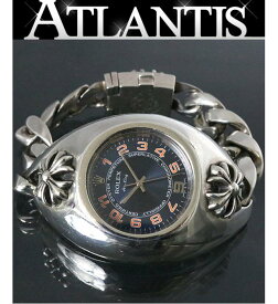 CHROME HEARTS 銀座店 クロムハーツ インボイス付き ロレックス CHX ウォッチケース 114200 エアキング ブルーコンセントリック 腕時計