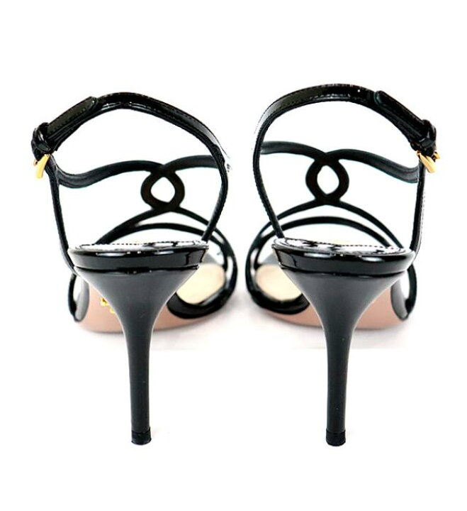 楽天市場】【広尾店】未使用 プラダ PRADA エナメルサンダル 黒 size36 