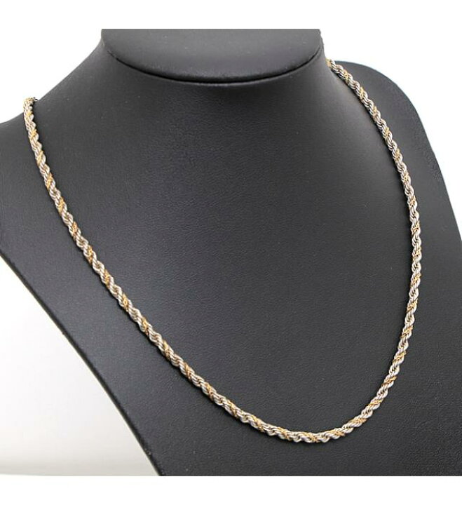 楽天市場】美品 ティファニー TIFFANY＆CO コンビ ツイスト ネックレス 