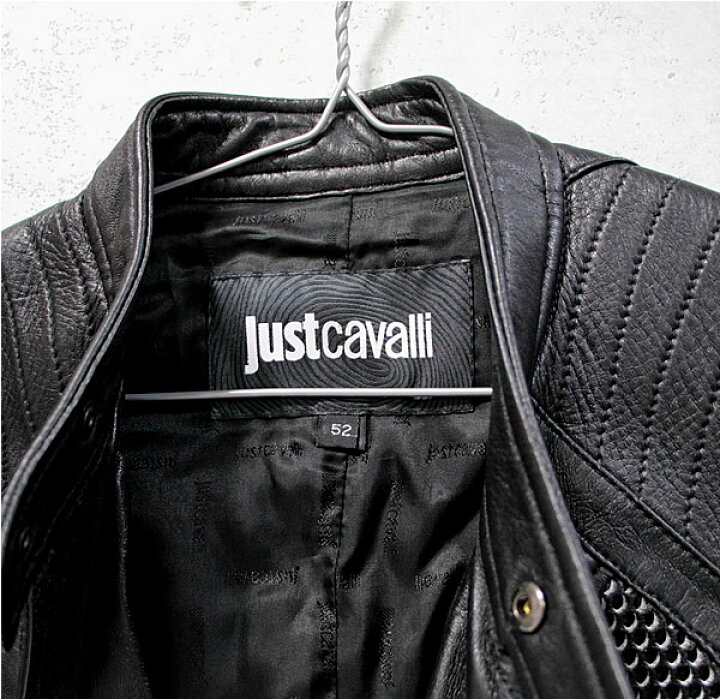 楽天市場】美品 ジャストカヴァリ JUST CAVALLI レザー ベスト 