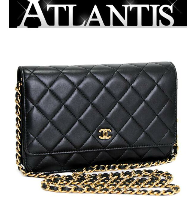 楽天市場】極美品 シャネル CHANEL マトラッセ チェーンウォレット  