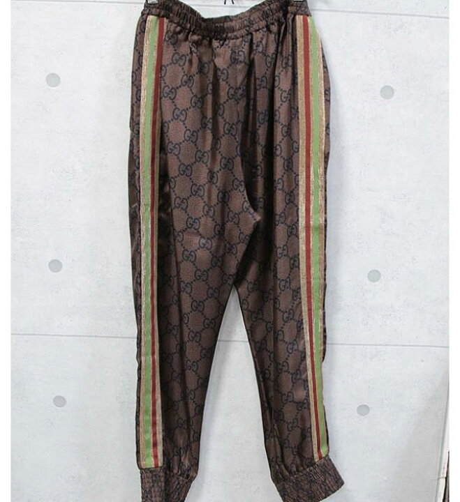楽天市場】美品 グッチ GUCCI GGスプリーム ナイロンパンツ シルク 